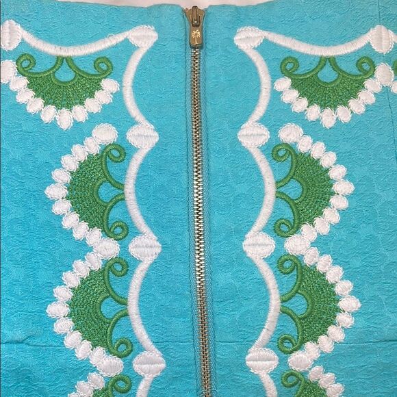 Lilly Pulitzer Strapless Maybell Dress Shorely Blue Sz 6 - Picture 4 of 8